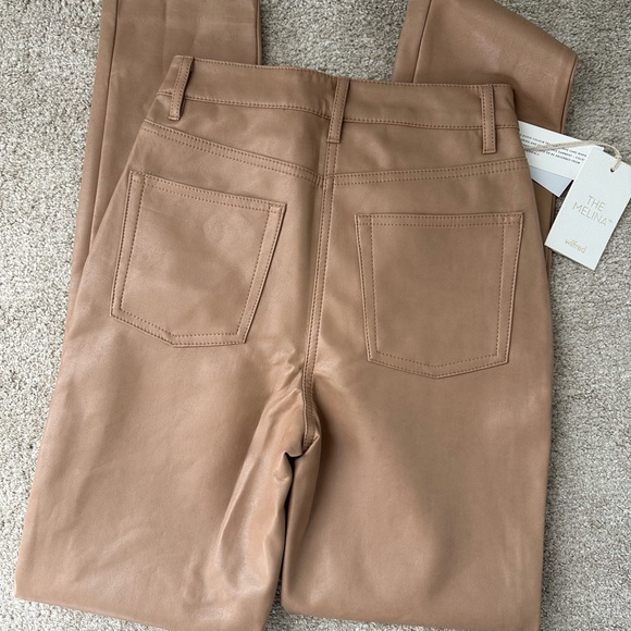 Aritzia Melina Slim faux leather pants - Picture 4 of 7